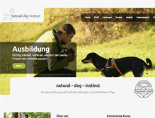 Tablet Screenshot of natural-dog-instinct.com